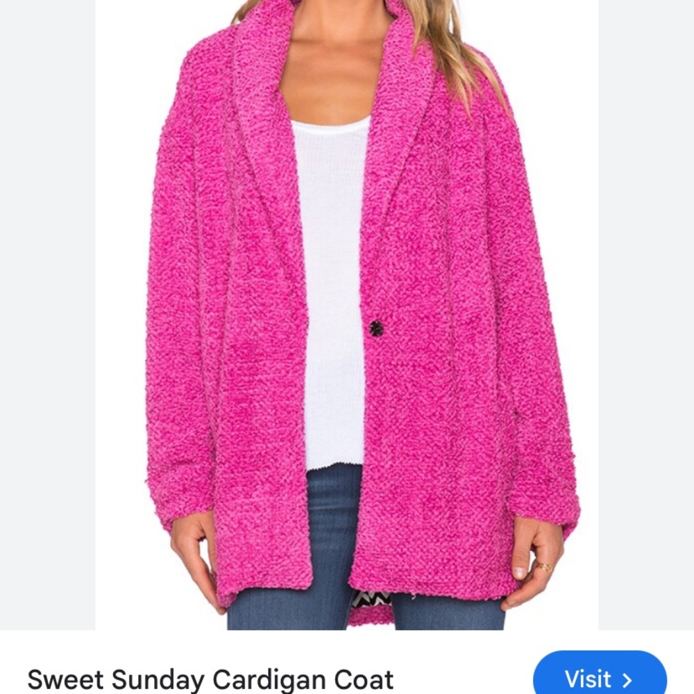 MinkPink Sweet Sunday Cardigan Coat
